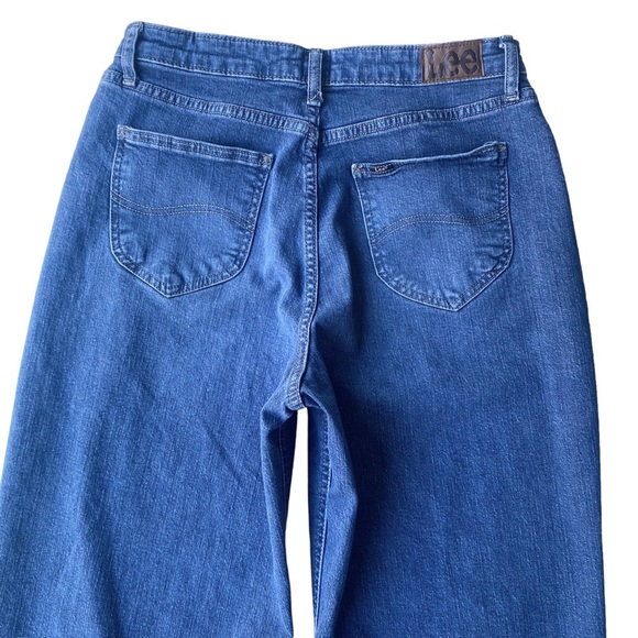 Lee Jeans Womens Size 10 Barrel Leg Wide Leg Crop Retro High Rise Waist - Picture 4 of 9